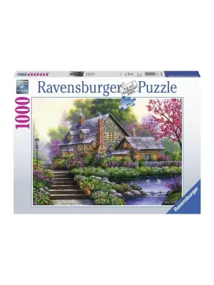 Omarı Sevimli Kır Evi Parça Puzzle