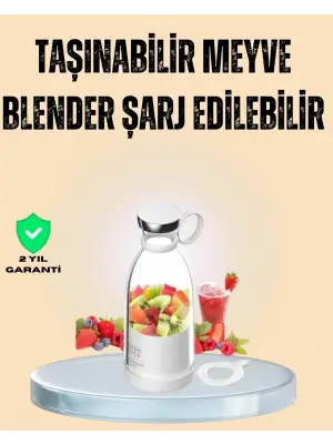 1200mah Şarjlı, Hafif Ve Pratik Taşınabilir Blender