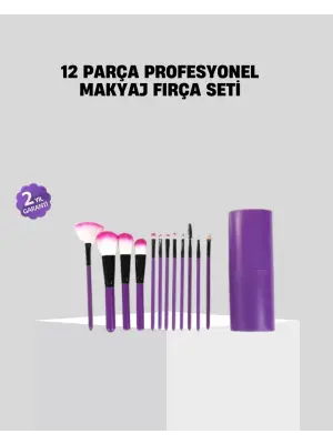 12’li Profesyonel Makyaj Fırça Seti Ultra Yumuşak Sen Kıllı