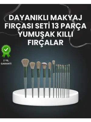 13lü Fiber Kıllı Yumuşak Makyaj Fırçası Seti Taşınabilir Ve Ergonomik Tasarım