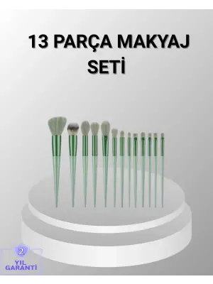 13 Parça Makyaj Fırça Seti – Ergonomik, Dökülme Yapmayan, Taşınabilir