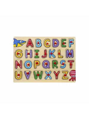 Omarı Doğal Ahşap Raptiyeli Alfabe Bultak