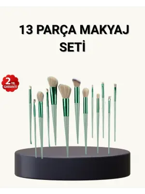 13’lü Yumuşak Kıllı Makyaj Fırça Seti – Profesyonel Kalite, Hassas Ciltlere Uygun