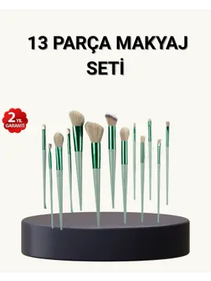 13’lü Yumuşak Kıllı Makyaj Fırça Seti – Profesyonel Kalite, Hassas Ciltlere Uygun