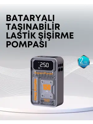 150 Psı Kablosuz Dijital Ekranlı Taşınabilir Araç Lastik Pompası
