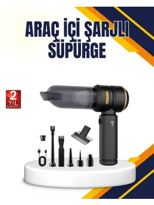15000 Pa Emiş Gücü Ve Hava Üfleme Özellikli Şarjlı Süpürge