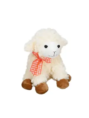 1509 SUN-JHN-PFF-SK PELUŞ KUZU OTURAN KURDELELİ 24CM 2R