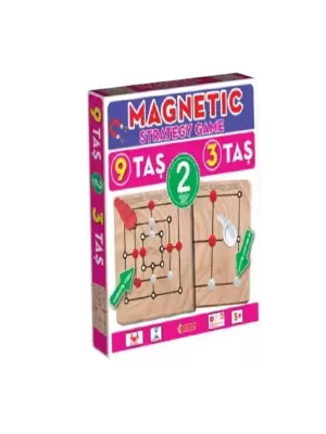 1531549 Manyetik Strateji Oyunları 9 Taş + 3 Taş -Dıytoy