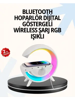 15w Hızlı Şarj Destekli Led Atmosfer Işığı Ve Alarm Fonksiyonlu Lamba