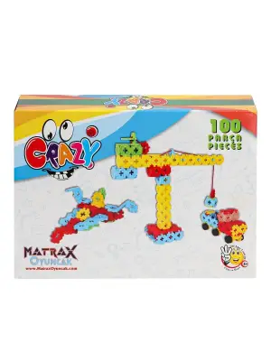 1713 Crazy 100 Parça Blok Seti -Akçiçek Oyuncak