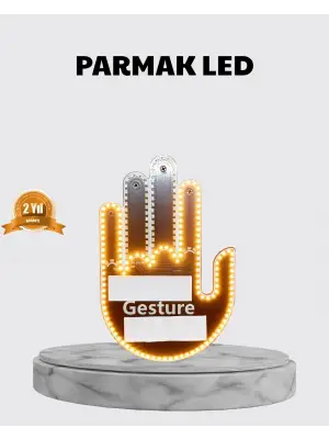 176 Led’li Amber Trafik Uyumlu Sinyal Işığı – El Hareketiyle Kontrol