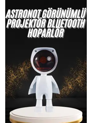 180 Derece Dönebilen Astronot Masa Ve Gece Lambası Projektör