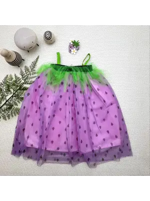 Etkileyici Çilek Kostüm Kız Çocuk Elbise