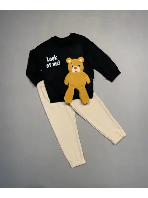 Modern Ayıcık Desenli 2li Çocuk Takımı