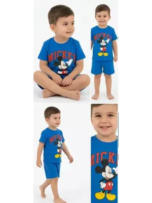 2/5 Yaş Mickey Baskılı Çocuk Takımı