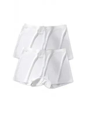 Beyaz Dikişsiz Görünmez İz Yapmaz Mini Şort Boxer Kadın Giyim