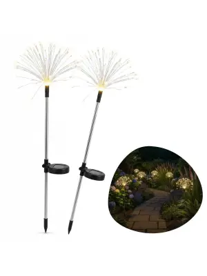 2 Adet Saçak Model Solar Bahçe Lambası – Güneş Enerjili LED Dış Mekan Aydınlatma, Otomatik Sensörlü Dekoratif Işık