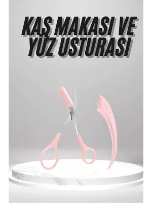 2li Kaş Bakım Seti Taraklı Kaş Makası Ve Kaş Usturası Kaş Şekillendirici