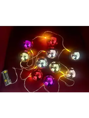 2 Metre 10 Led Pilli 2 Kademeli Parlak Top Led