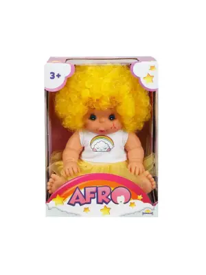 20040 Afro Kıvırcık Saçlı Bebek 23 cm -Sunman
