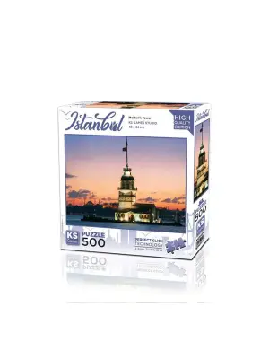 20059 Kız Kulesi Gün İstanbul 500 Parça Puzzle -KS Puzzle