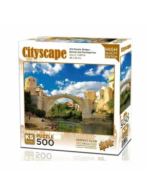 20061 Old Mostar Bridge Bosna Hersek 500 Parça Puzzle