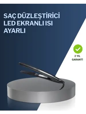 2025 Yeni Seri Dijital Ekranlı Isı Ayarlı Saç Düzleştirici Titanyum Kaplama A Kalite