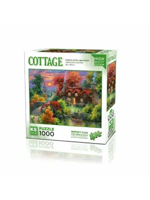 20672 Göl Evinde Sonbahar 1000 Parça Puzzle -KS Puzzle