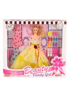 207 Ayakkabı Setli Candy Girl Bebek -Efe Toys