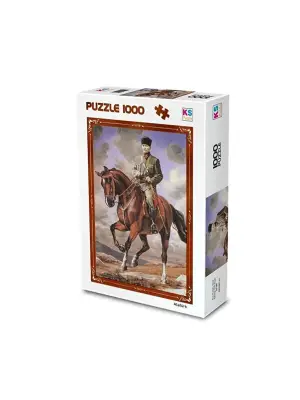 20726  Gazi Mustafa Kemal Sakarya Adlı Atıyla 1000 Parça Puzzle -KS Puzzle