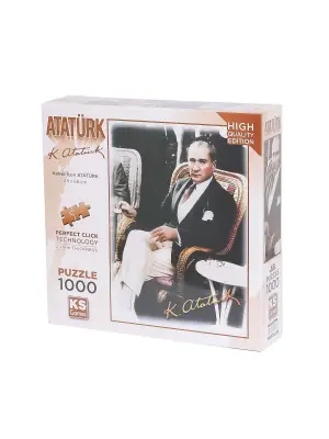 20727 Kahve İçen Atatürk 1000 Parça Puzzle -KS Puzzle