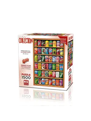 22042 PUZZLE 1500 VİNTAGE SODA CANS
