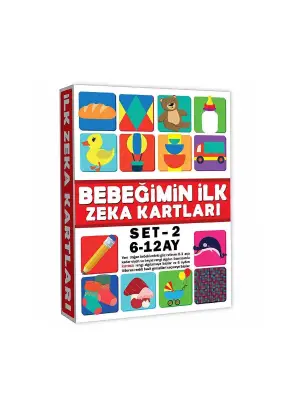Omarı Bebekler İçin Zeka Gelişim Kartları 6-12 Ay
