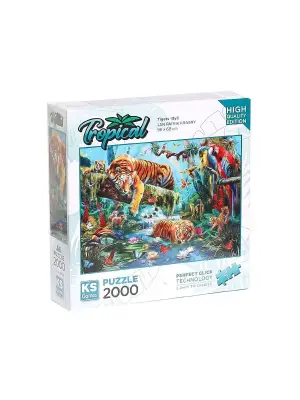 22512 Tiger Idyll 2000 Parça Puzzle -KS Puzzle