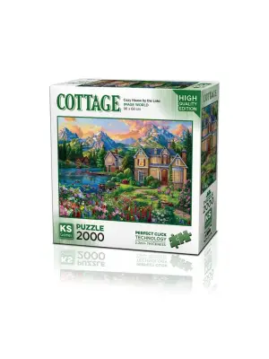 22522 Cozy House By The Lake 2000 Parça Puzzle -KS Puzzle