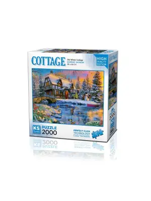 22526 Old Winter Cottage 2000 Parça Puzzle -KS Puzzle