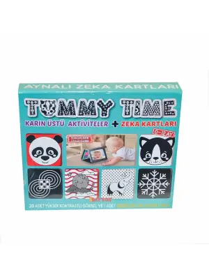 Omarı Aynalı Zeka Kartı - Bebeğin Tummy Time Etkinliği İçin Eğlenceli Oyun