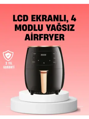 2400w Güçlü Airfryer 6l Yağsız Sağlıklı Pişirici Lcd Dokunmatik