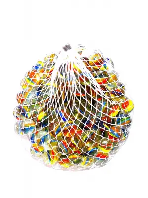 Omarı Renkli Cam Bilyalar 25lisi - Oyuncak Cam Misketler