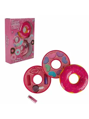 2596 Donut Şekilli 2 Katlı Makyaj Güzellik Seti -Sunman