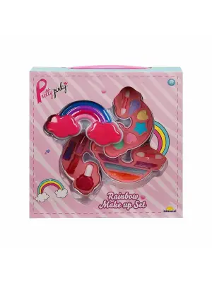 Omarı Güzellik Set Makyaj Gökkuşağı Şekilli 3 Katmanlı