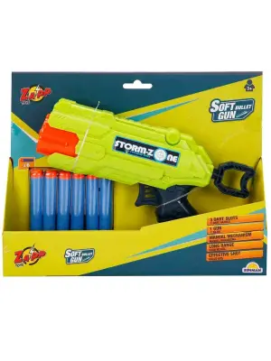 2712 Zapp 6 Mermili Sünger Dart Atan Silah -Sunman