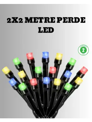 2x2 Metre Pil İle Çalışan Perde Led Işık – 8 Modlu Dekoratif