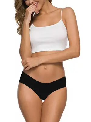 3 Adet Kadın Dikişsiz Lazer Kesim Esnek İz yapmayan Külot S6