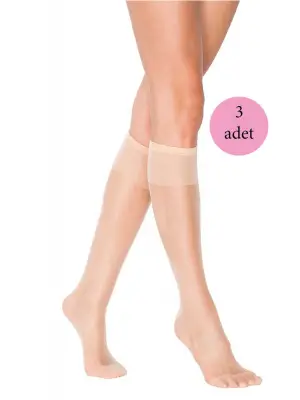 Omarı Ince Mat Pantolon Çorabı 3lü Set