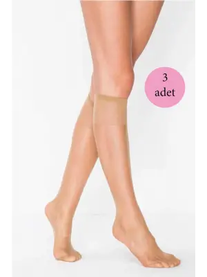 Omarı Süper İnce 15 Den Bronz Pantolon Çorabı Seti