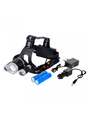 3 Başlıklı Şarjlı  Kafa Feneri   Wt-256