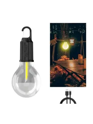 3 Farklı Mod Ledli Şarjlı Asma Kancalı Kamp Lambası Taşınabilir Ampul