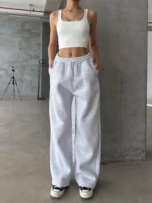 Gri Oversize Eşofman Kadın Giyim