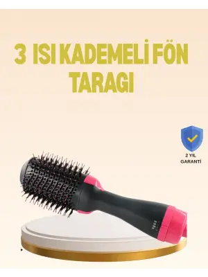3 Isı Kademeli 1200w Saç Şekillendirme Fırçası.